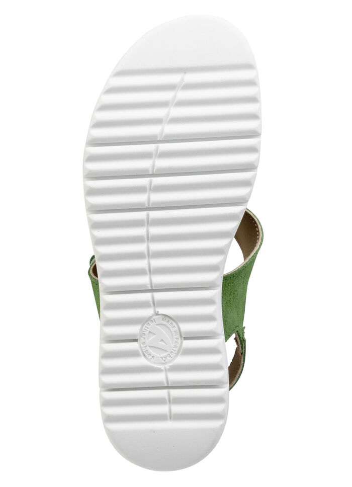 ELENA EDEN, comfortabele damessandalen, breedte H, met uitneembaar voetbed GRÜN