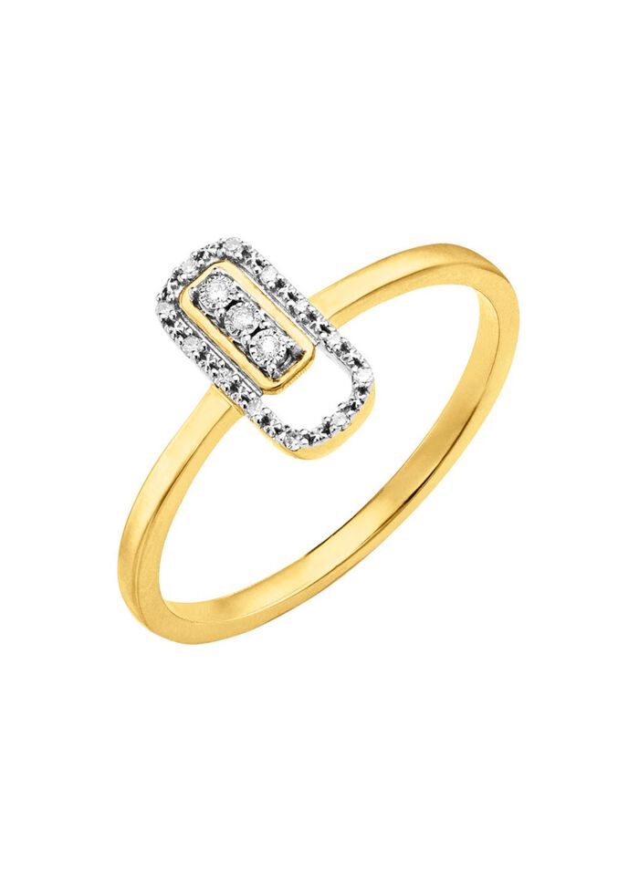 Damesring met diamanten 