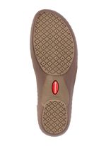 ELENA EDEN sandalen met bandjes van nappaleer en su&egrave;de met effectief reli&euml;f 