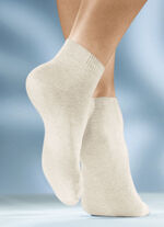 Set van zes sokken in verschillende kleuren 3x JEANS, 3X BEIGE
