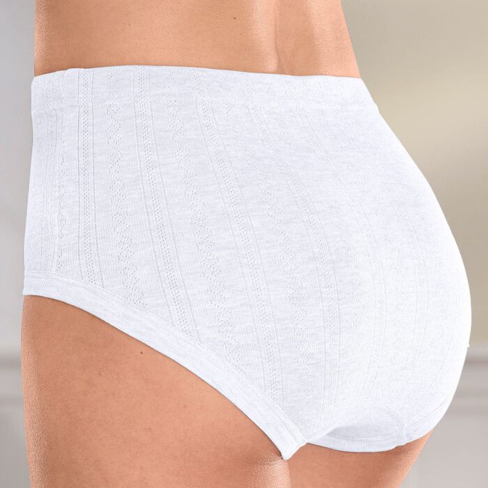 Set van vijf slips met jacquardmotief 