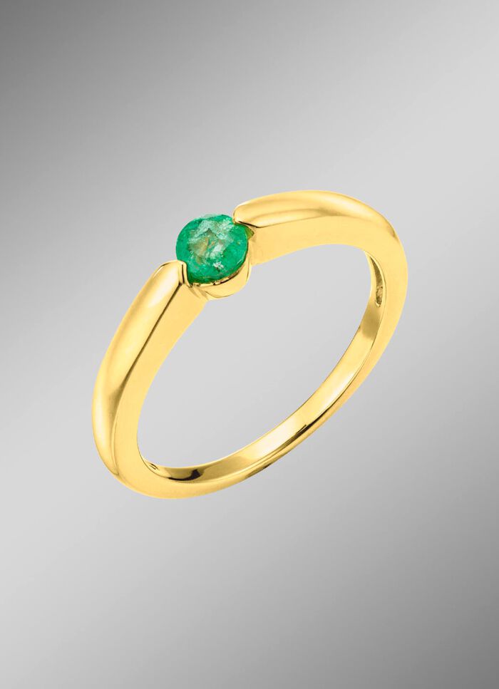 Charmante damesring met echte edelsteen 