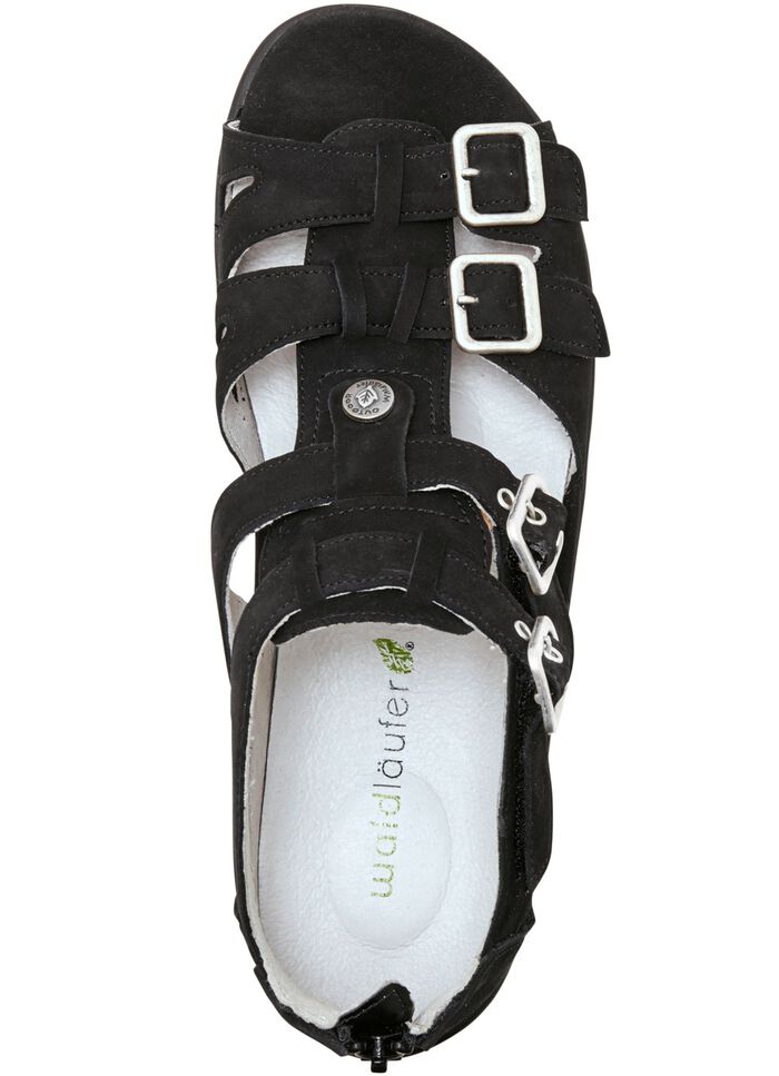 Ranger-sandaal met verstelbare bandjes ZWART