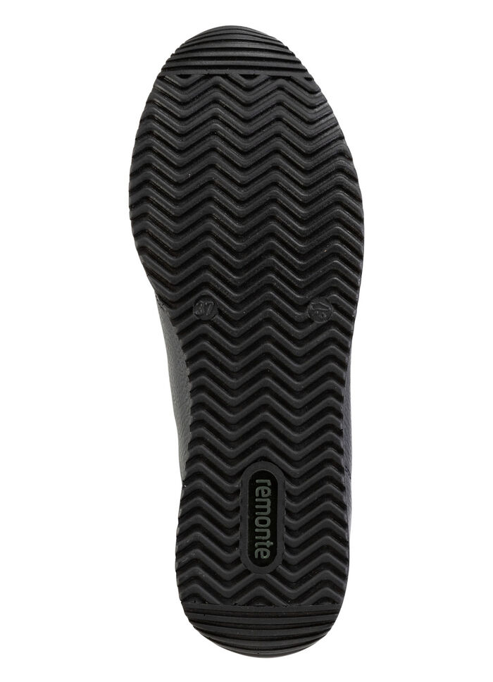 Remonte sneakers met veters en glinsterende zilveren contrastrand MARINE