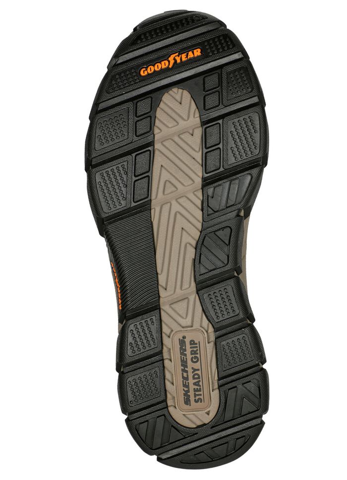 SKECHERS, comfortabele herenpantoffels, met voorgevormde instaphak DONKERBRUIN