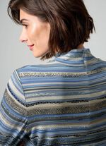 Shirt met korte rits 