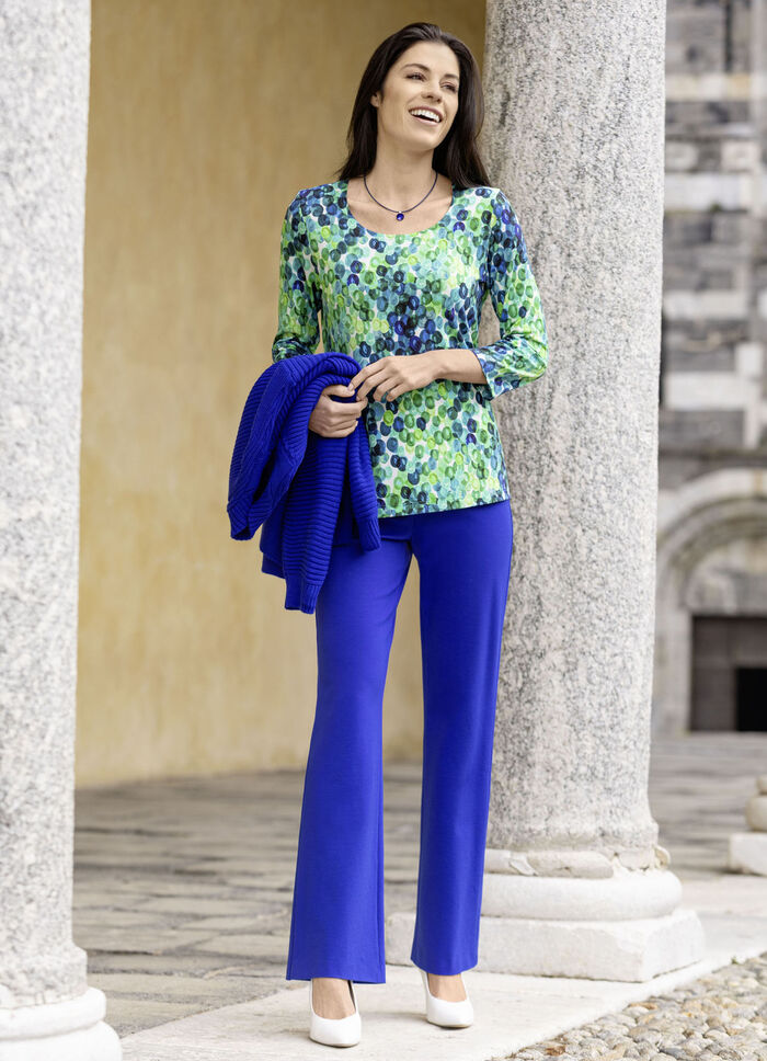 Shirt met schitterende all-over print 