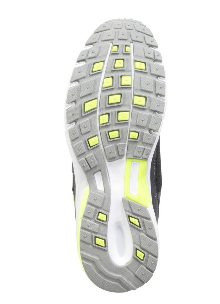 Sneakers met veters van effectief bedrukt synthetisch materiaal ZWART-GROEN