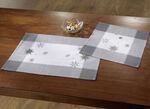 Tafel- en kamerdecoratie met sterdesign GRAU-SILBER