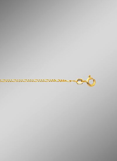Chique gouden Figaro ketting 