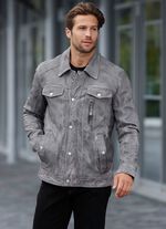 Leren kort jasje van &ldquo;Jilani&rdquo; 