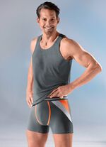 Set van vier broeken met gekleurde inzetstukken 