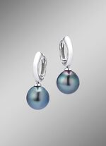 Creolen met druppelvormige Tahitiaanse kweekparels 