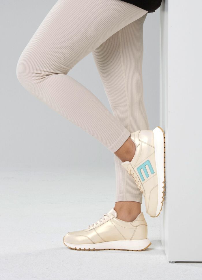 ELENA EDEN sneakers van glanzend nappaleer 