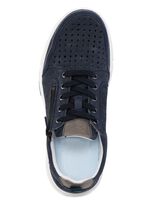 GINO GALANTE veterschoen van luchtig geperforeerd nubuckleer 