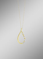 Elegante druppelhanger met synthetische zirkonia 