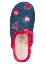 Laurina, warme damespantoffels, met pluche 