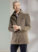 Jas in 2 kleuren LICHTBRUIN MOTIEF