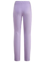 Broek met gestikte deelnaden LAVENDEL