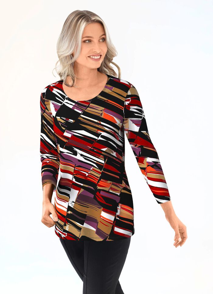 Shirt met 3/4-mouwen 