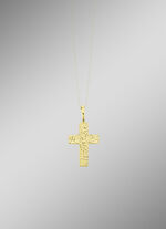 Gouden kruis hanger 