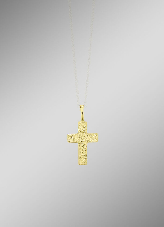 Gouden kruis hanger 