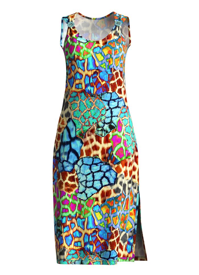 Jurk met kleurrijk printmotief 