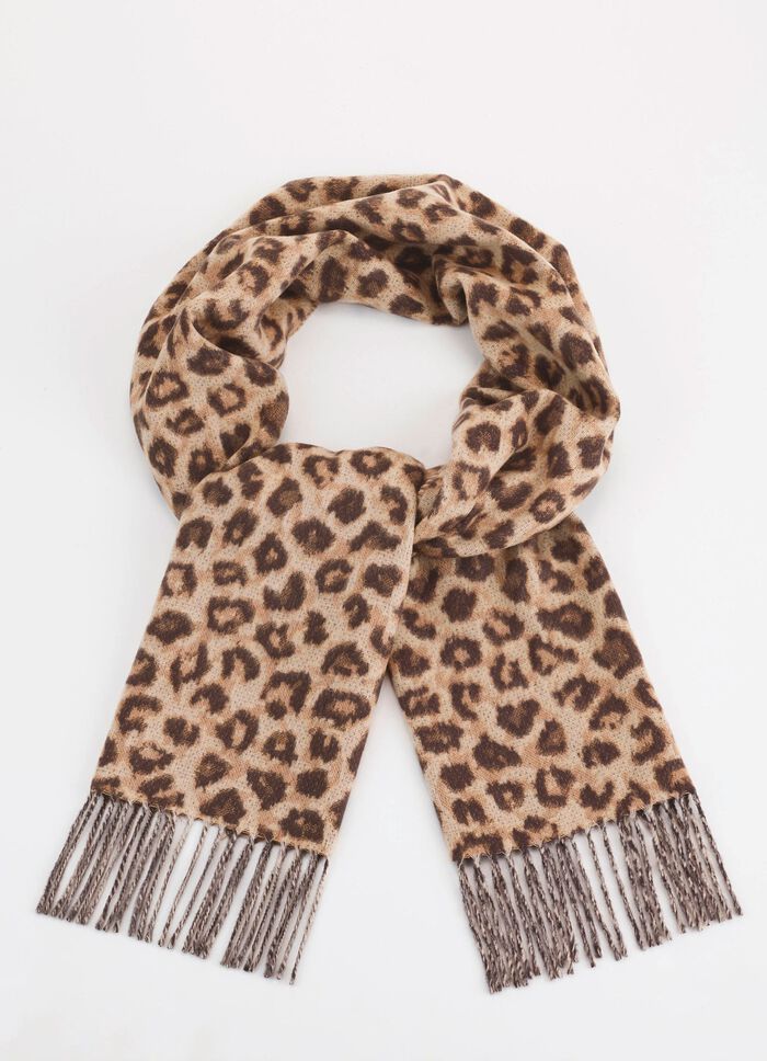 Sjaal met roofdierbontontwerp 