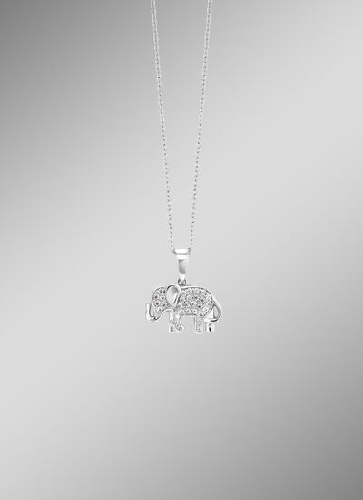 Charmante "olifant" hanger met ankerketting 