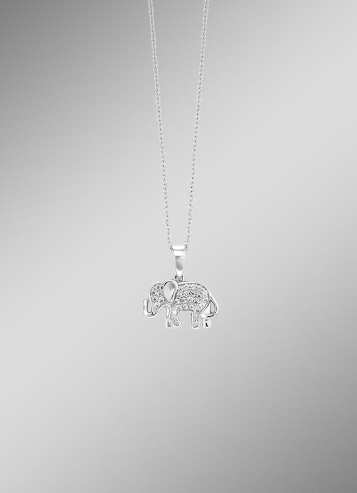 Charmante "olifant" hanger met ankerketting 