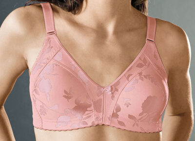 Naturana minimizer-bh met subtiel glanzende bloemenprint 