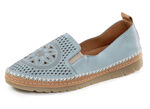 Gemini pantoffels van luchtig geperforeerd nappaleer JEANS