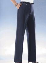 Comfortbroek met elastische taillebandinzet in 6 kleuren MARINE