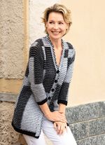 Vest met structuurpatroon 