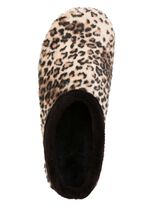 Laurina, trendy damespantoffels met luipaardmotief 