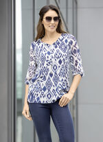 Tuniek met felgekleurde print 