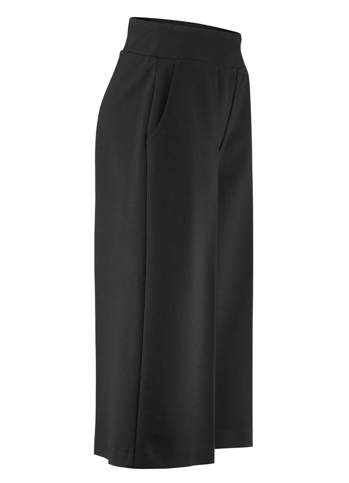 Chique culottes in pull-on stijl ZWART