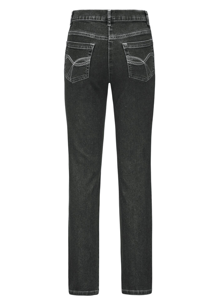 Power stretch jeans ZWART