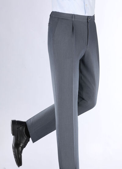 "Klaus Models" broek met plooien in 3 kleuren 