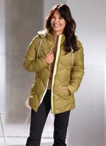 Jas met ruitvormig stiksel 