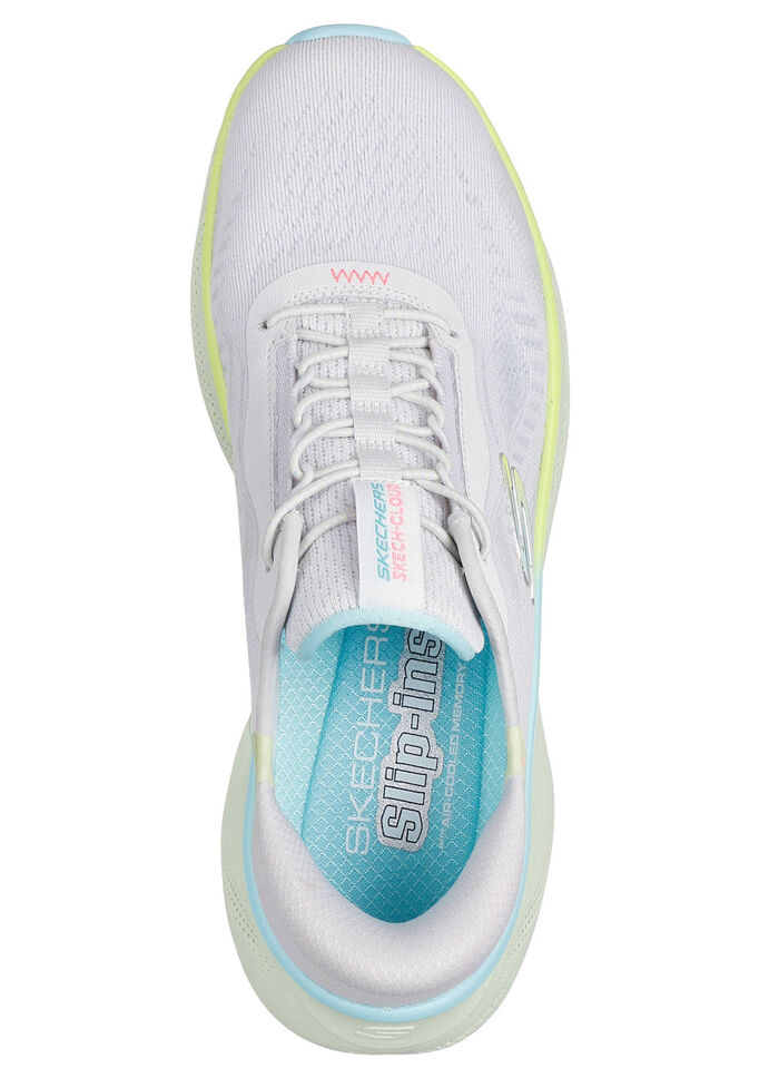 SKECHERS Sneaker met gegoten instaphielplaat EISGRAU-MULTICOLOR