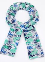Sjaal met fantasiebloesemmotief 