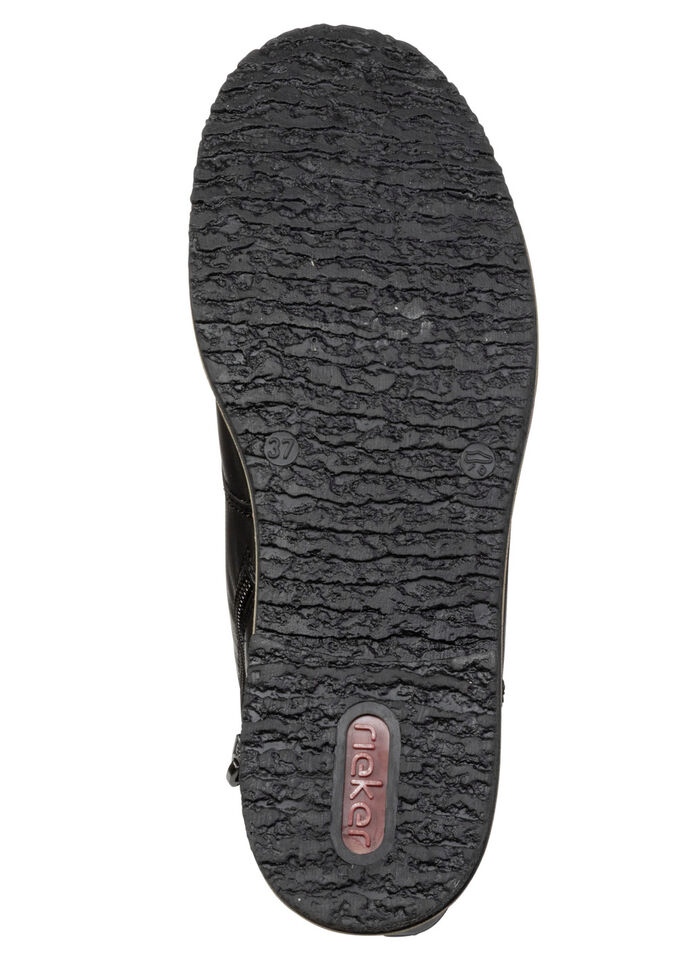 Rieker, klassieke dames enkellaarsjes, met rits SCHWARZ