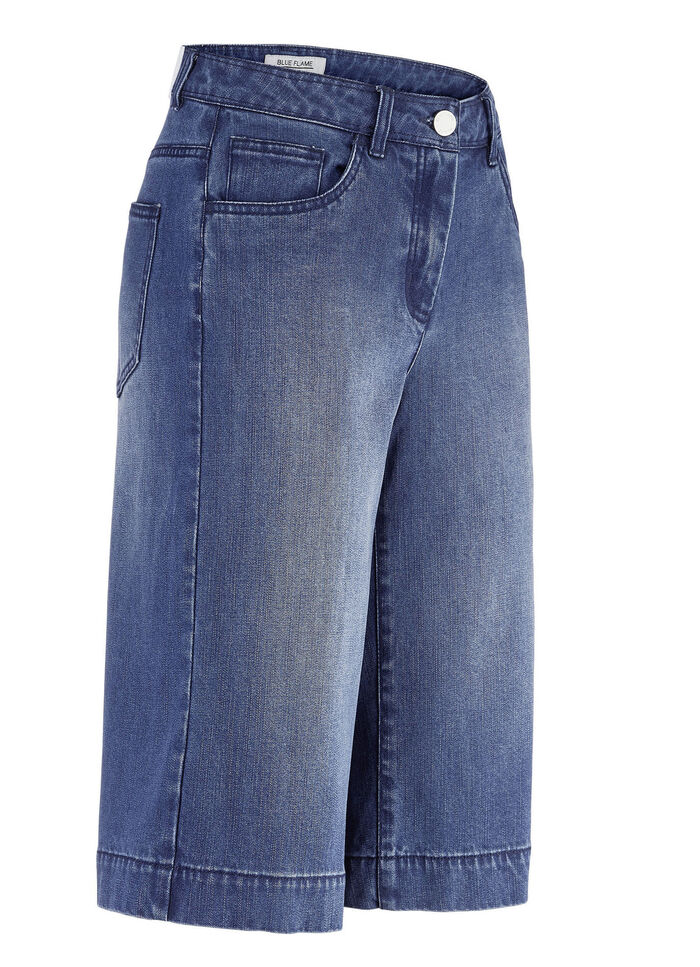 5-pocket denim Bermuda shorts DUNKELBLAU