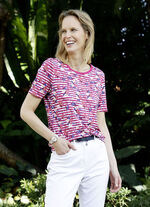 Shirt in een modieuze printmix 
