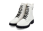 Remonte, chique dames enkellaarsjes, winterschoenen, breedte G, met rits NATURWEISS