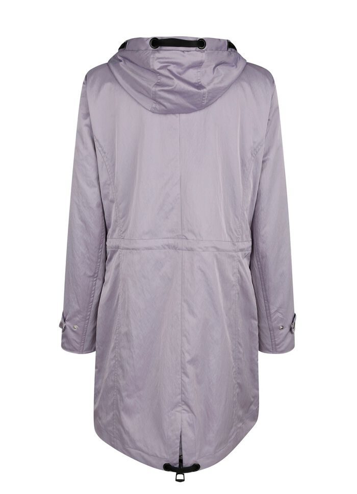 Parka met decoratief lint 