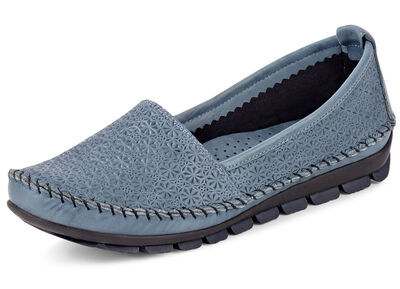 Gemini mocassin pantoffels met mooi reliëf 