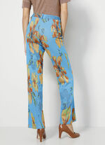 Broek met expressief dessin 