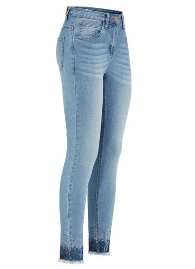 Luxe jeans met franjes 